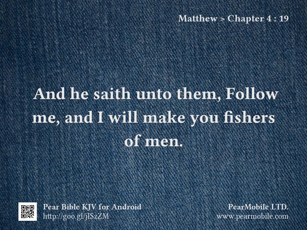 Matthew, Chapter 4:19
